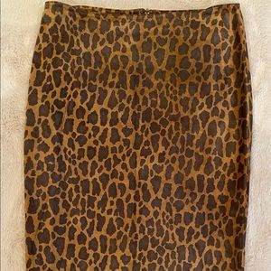DANIER Leather Pencil Skirt